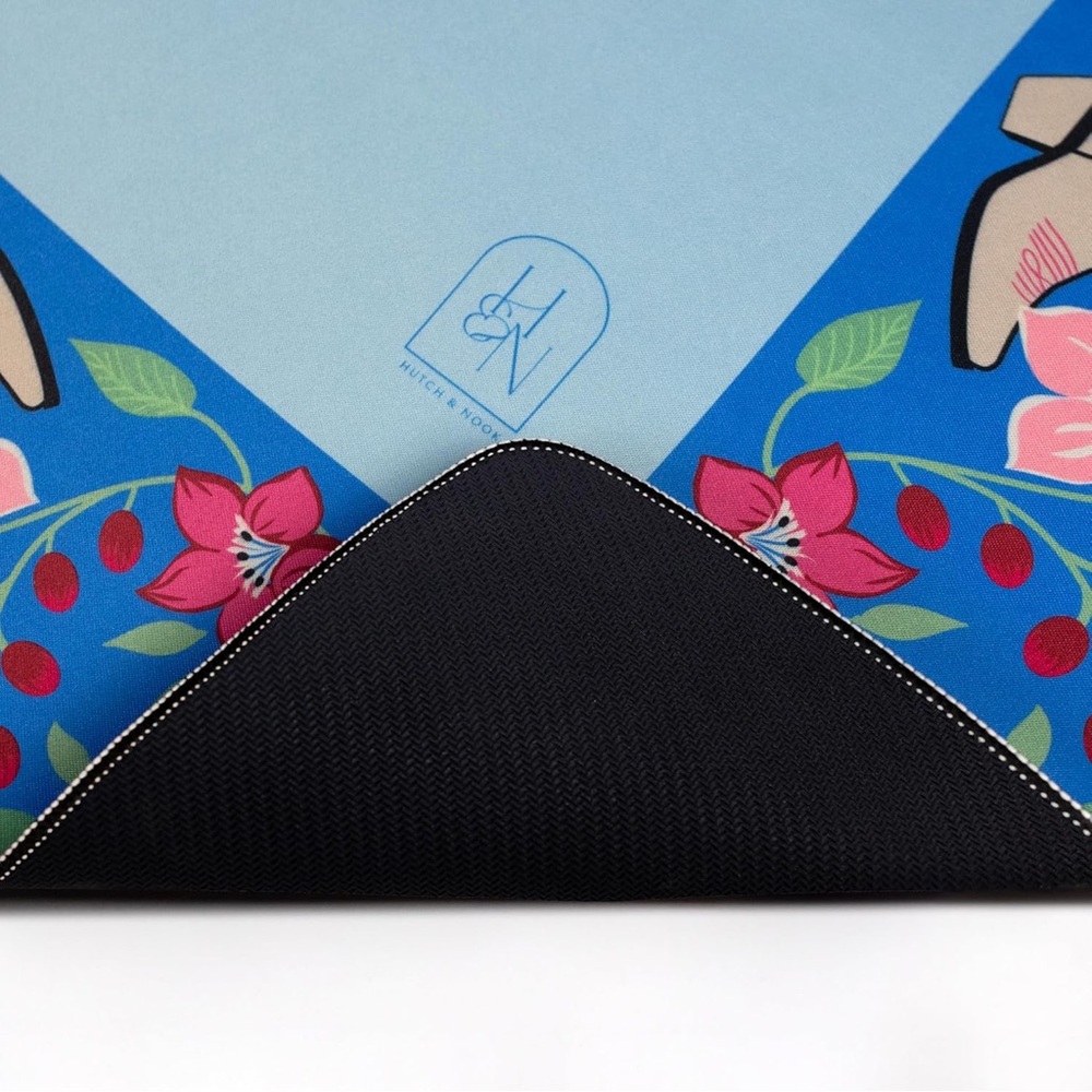 Blue and Pink Cowboy Boot Mahjong Mat - Picture 3 of 5